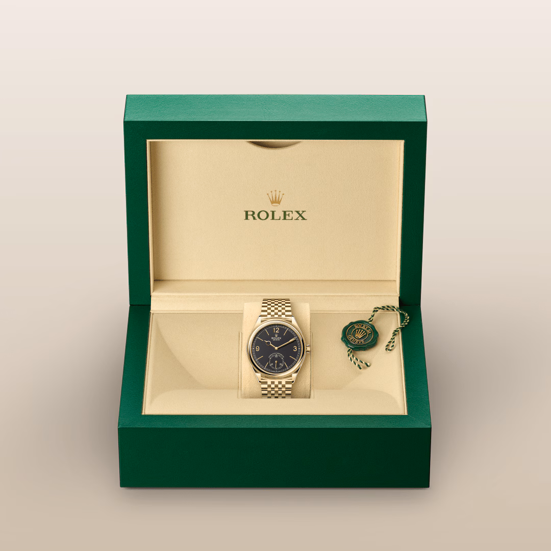 1908 39 mm, 18 ct yellow gold Rolex For Sale