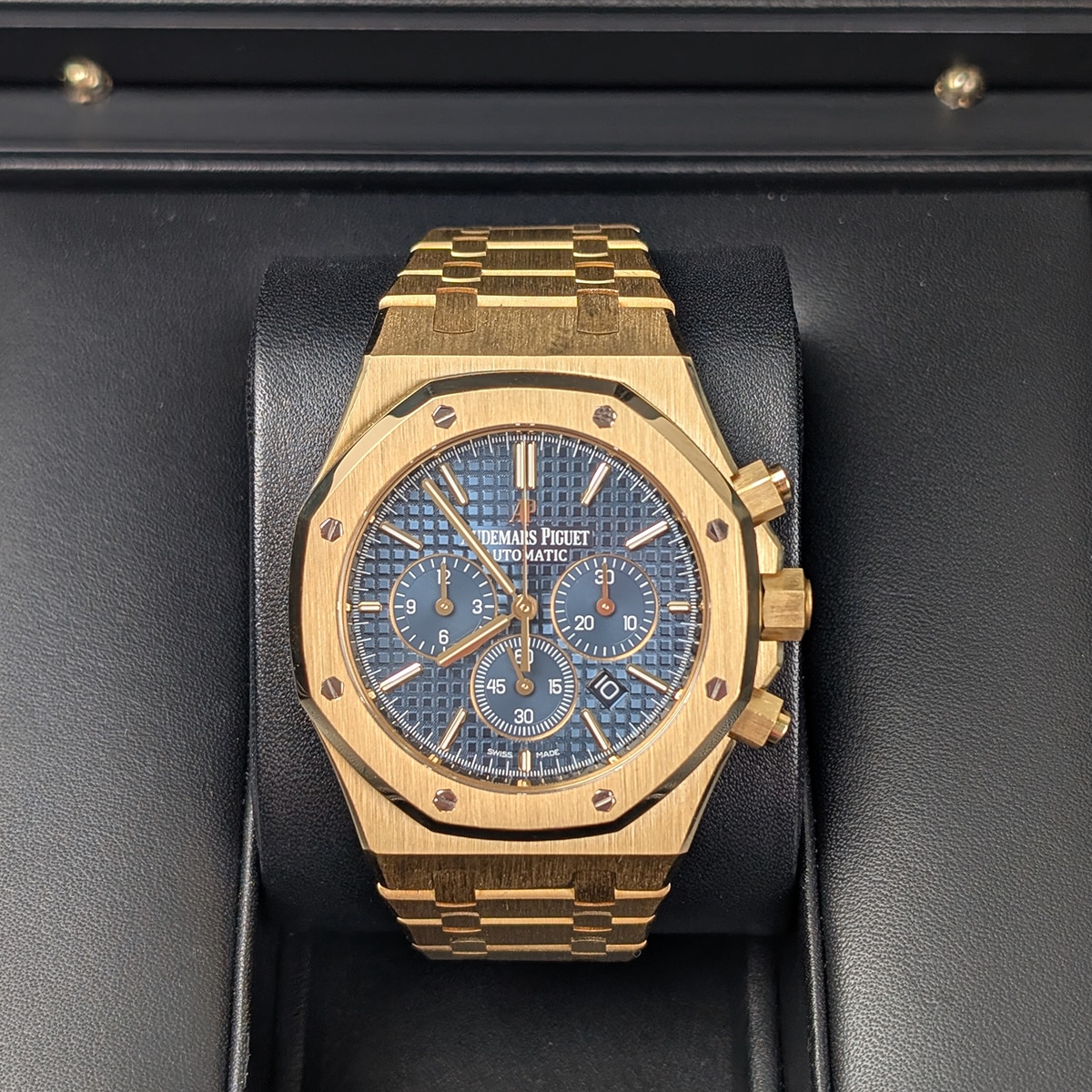Audemars Piguet 26320BA.OO.1220BA.02 Royal Oak Chronograph 41mm Blue Dial For Sale