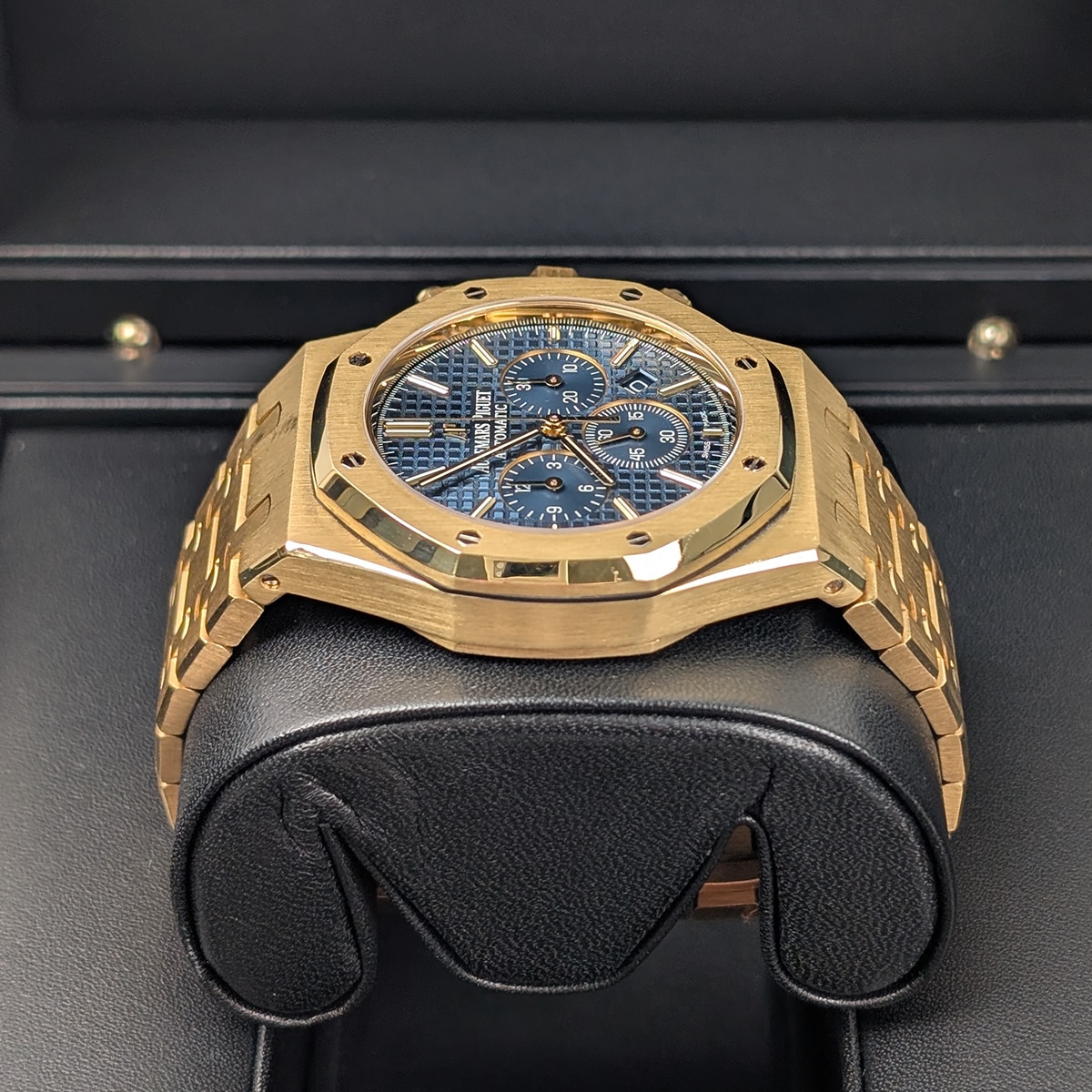 Audemars Piguet 26320BA.OO.1220BA.02 Royal Oak Chronograph 41mm Blue Dial For Sale