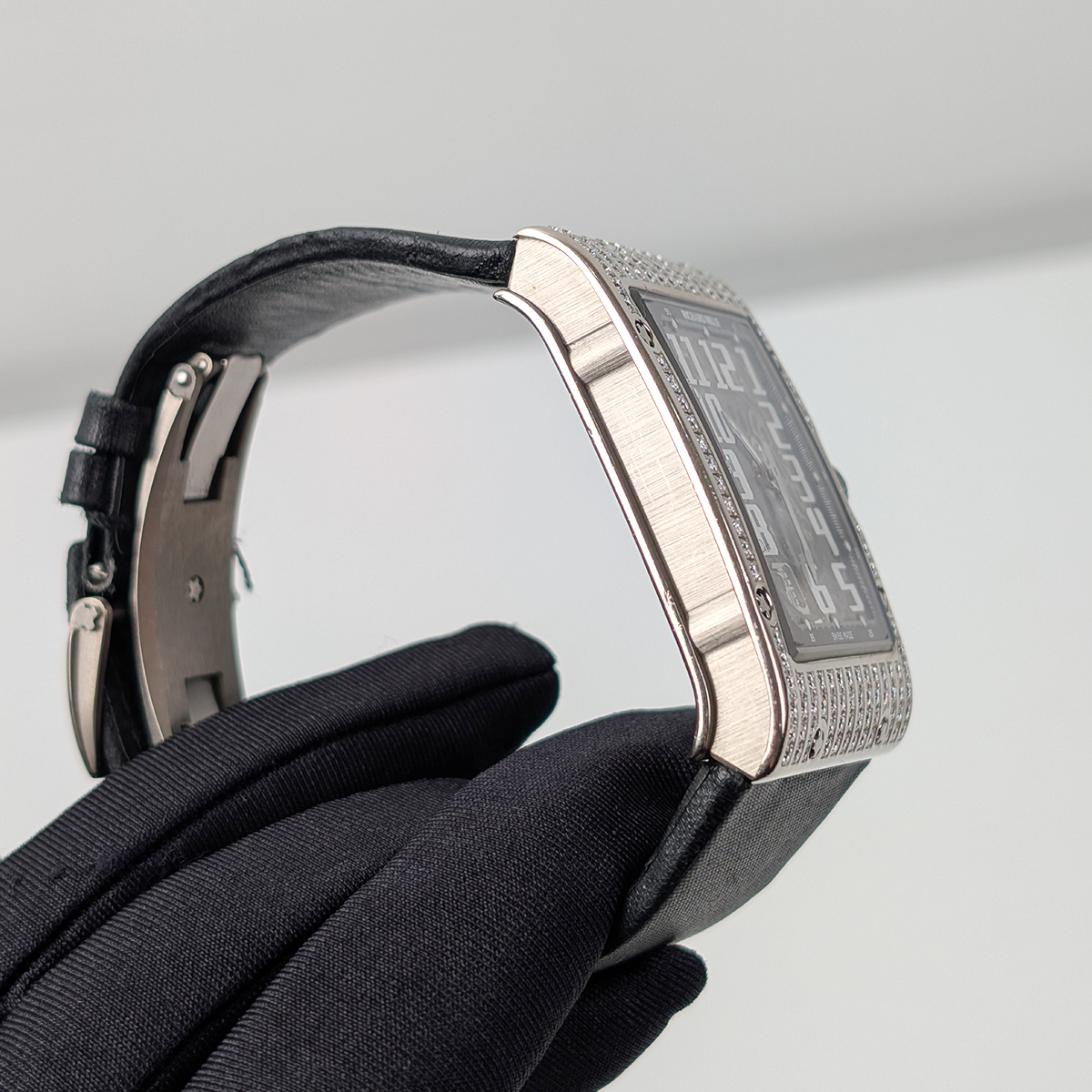 Richard Mille RM016 Ultra Flat with Full Diamond Case White Gold For Sale