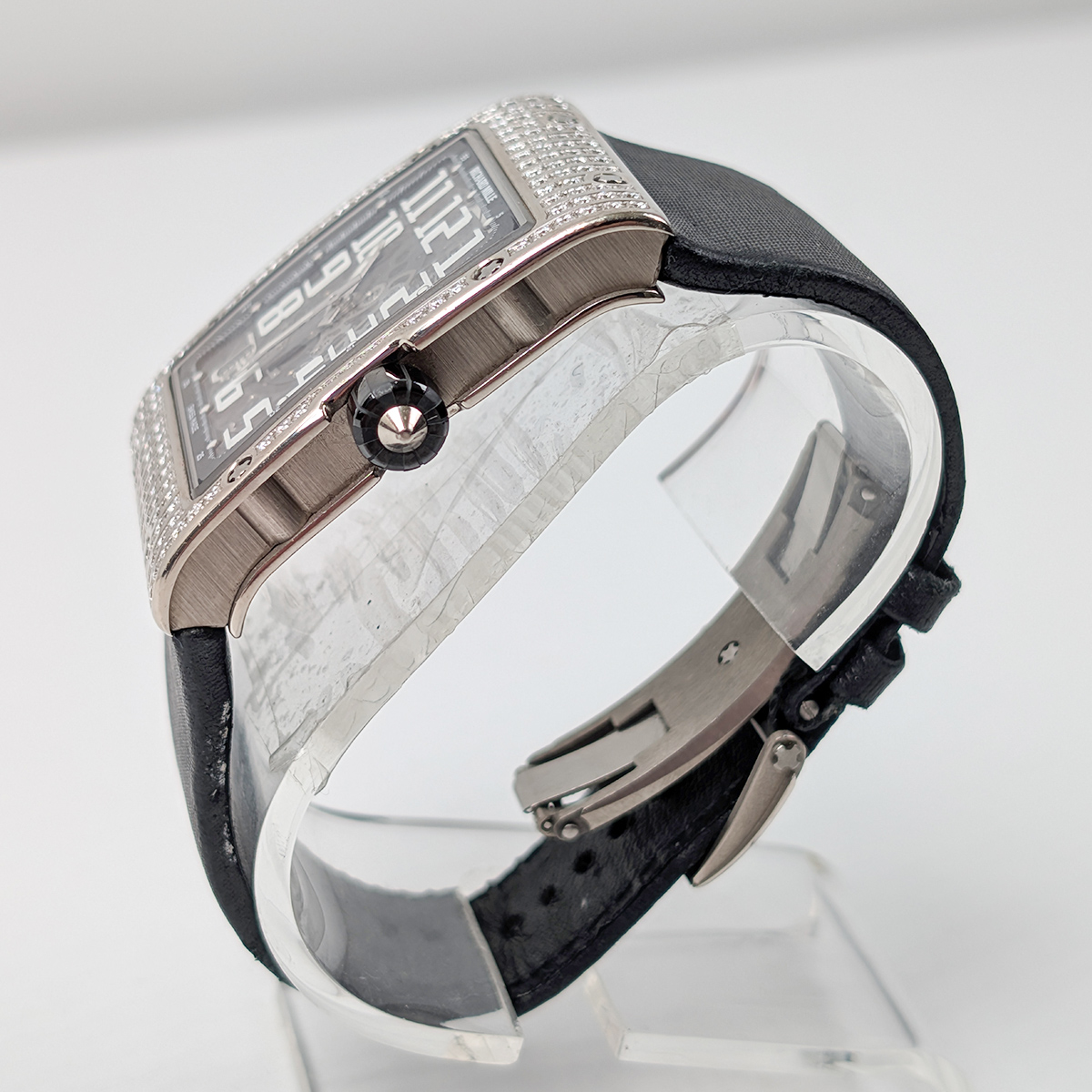 Richard Mille RM016 Ultra Flat with Full Diamond Case White Gold For Sale